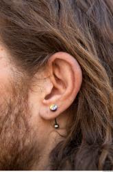 Ear Man White Piercing Jewel Slim